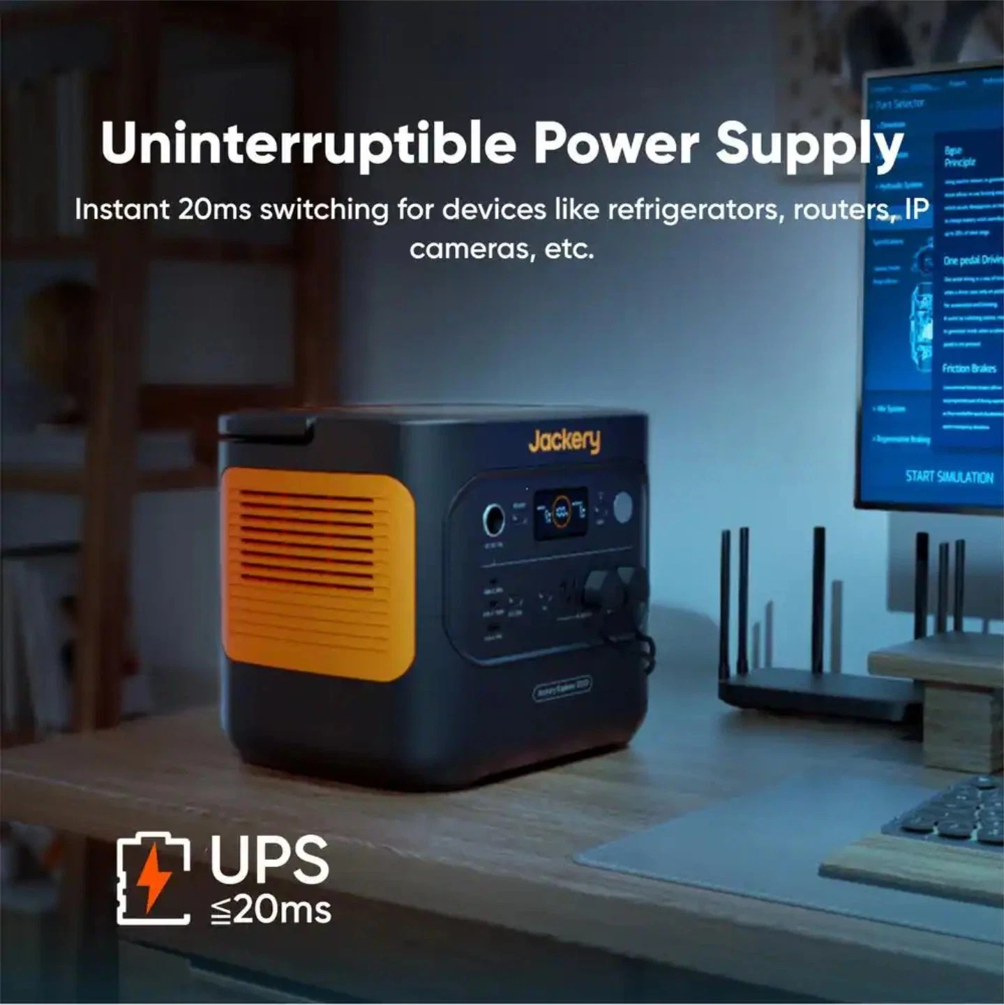 Jackery 2000 V2 Portable Power Station 2042Wh, 20ms UPS Emergency Backup