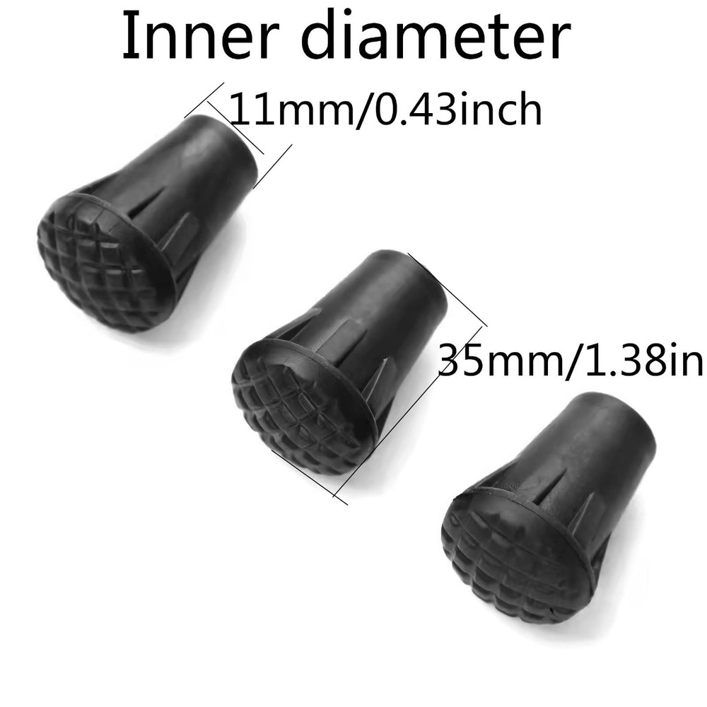 8pcs Assorted Replacement Tips Hiking Stick Walking Trekking Pole Protector f...