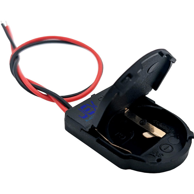 Single/1X CR2032 DIY Button Battery Holder Case Box 3V With Power Switch & Wire