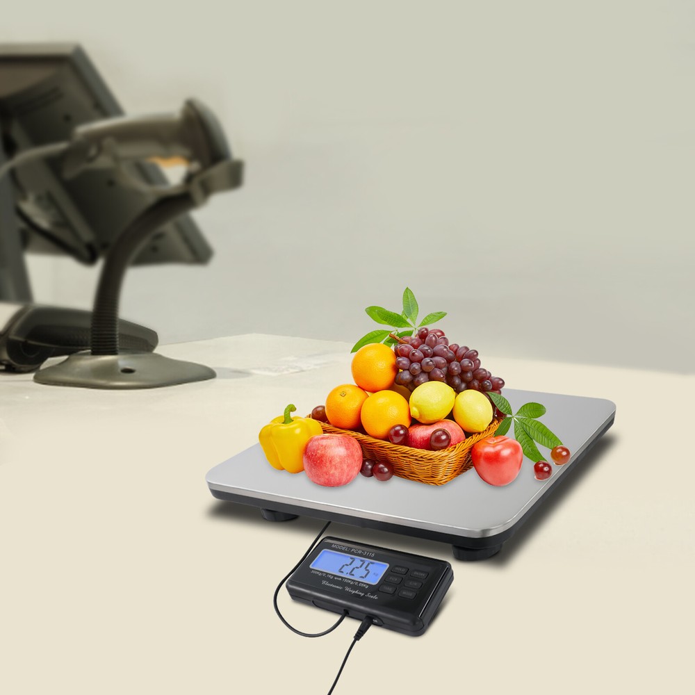 Pet Scale with LCD Display Multi-functional Adjustable Feet 14.17x11.81x2.36"