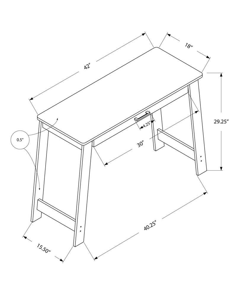 18 Brown Computer Desk