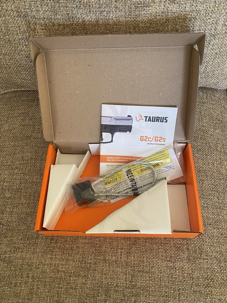Taurus G2C 9mm Box Only and keyed Cable Lock