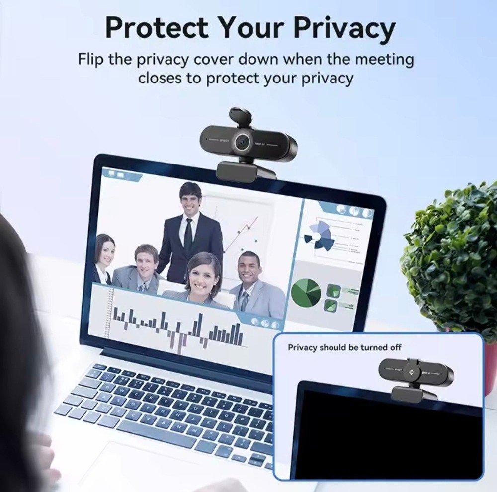 Webcam 1440P/4K Web Camera 1080P C60E Autofocus USB Computer Camera for Life