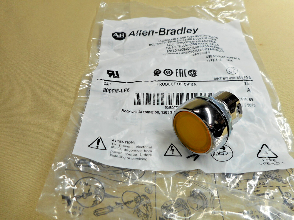 Allen Bradley 800FM-LF5 push button operator (NIB)