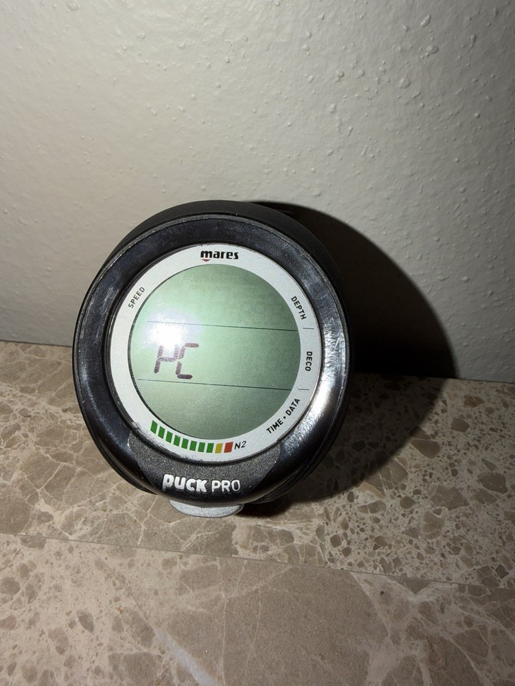 MARES PUCK PRO SCUBA DIVE COMPUTER BLACK (UNTESTED) For Parts Only
