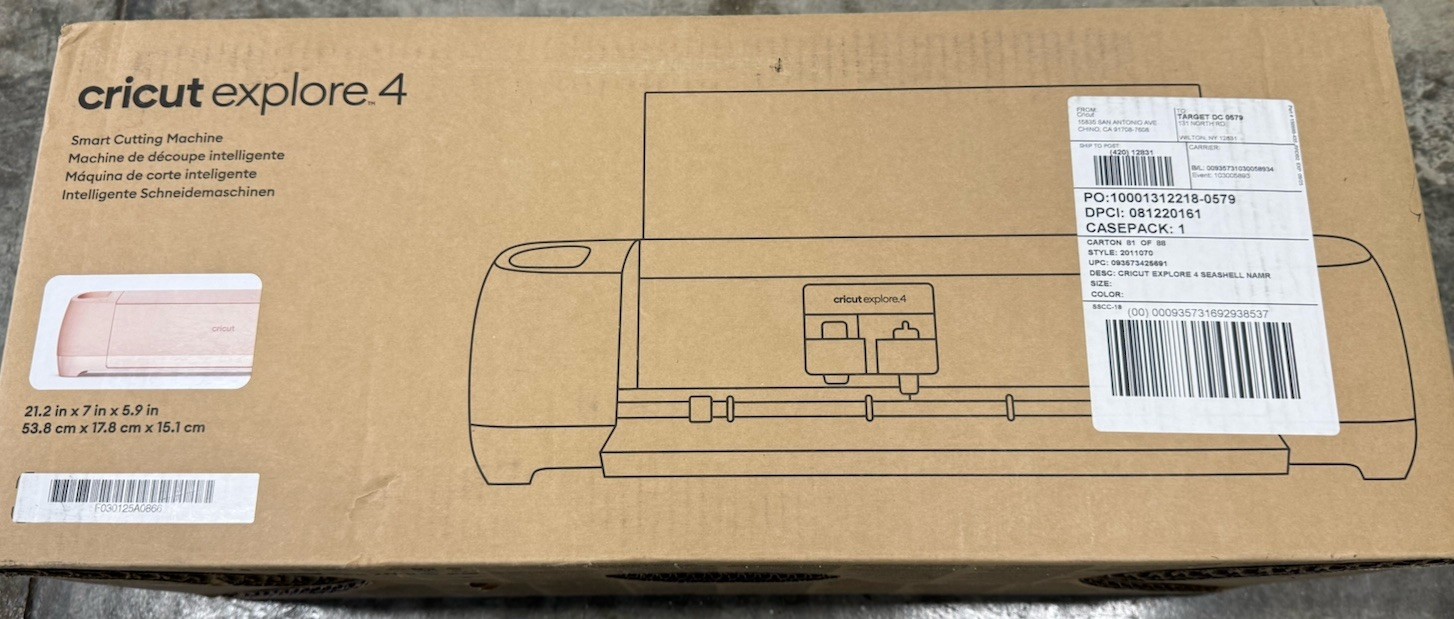 NEW! Cricut Explore 4 Electric Die Cutting Machine - Seashell - Ships Now!