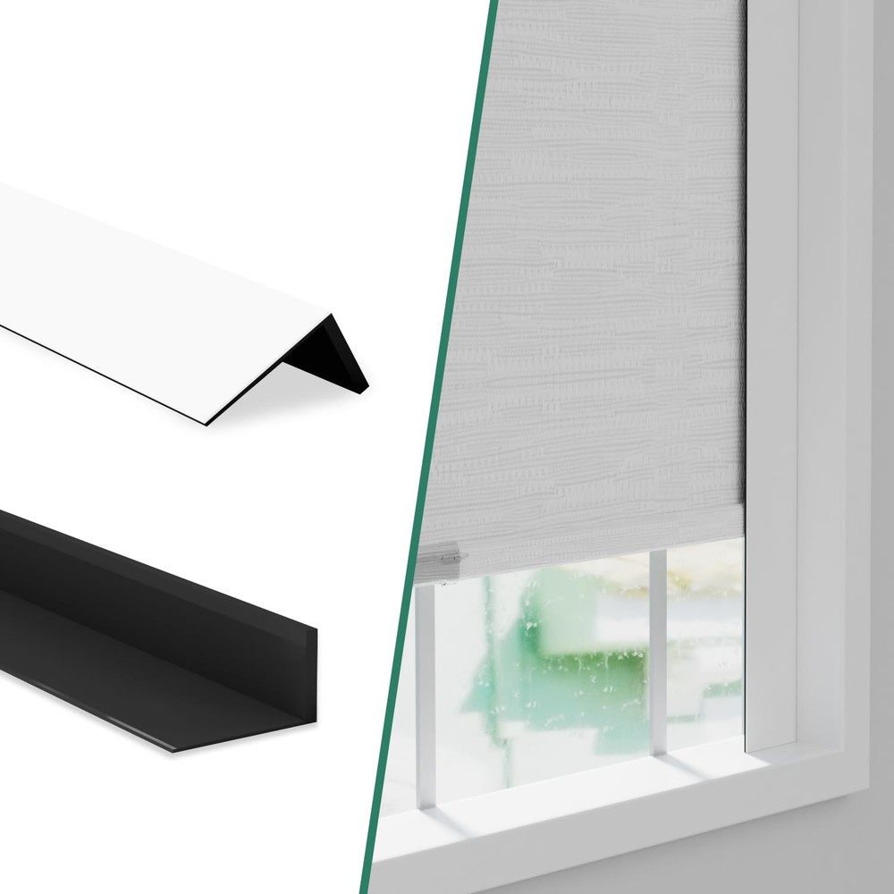 Bliwans Light Blocking Strips for Window Shades and Blinds, 2PCS, White-2pcs
