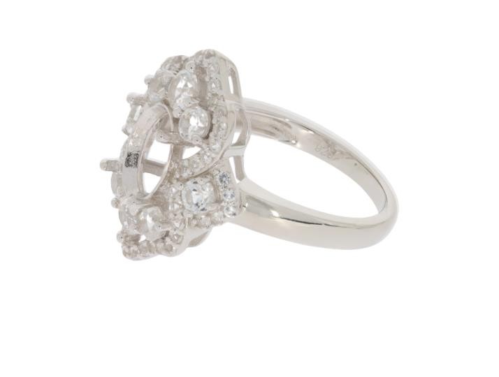 Sterling Silver Semi Mount Ring Setting Oval OV 9x7mm