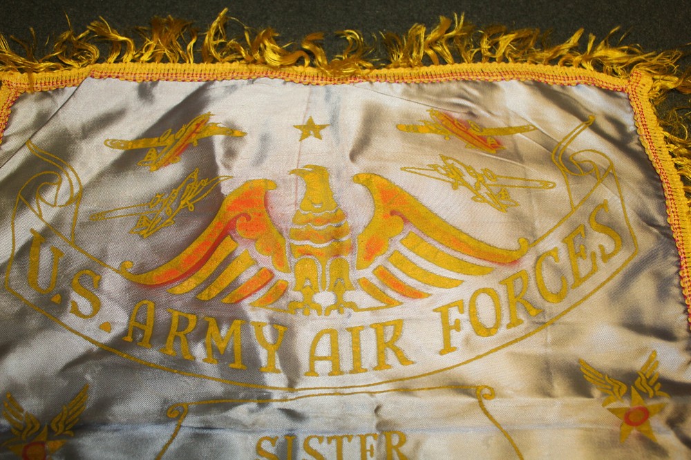 Original WW2 U.S. Army Air Forces "Sister" Sheppard Field Texas Pillow Cover