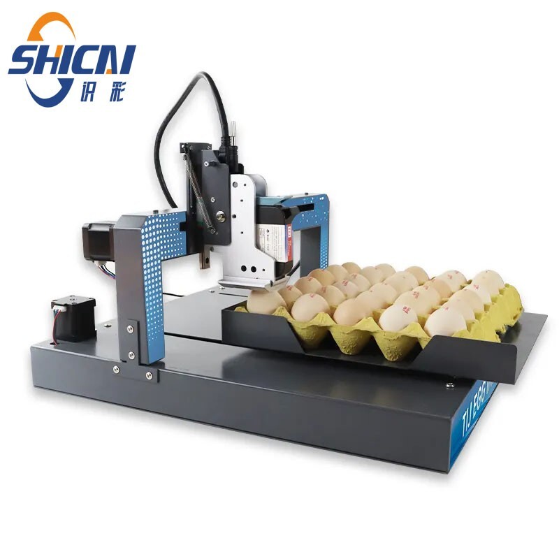 Hot selling egg inkjet printer prints date code LOGO on eggs with food grade ink