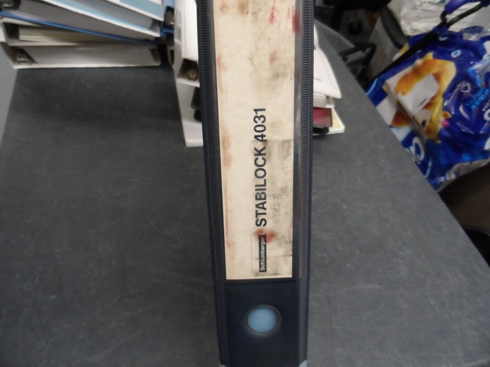 SCHLUMBERGER STABILOCK 4031 OPERATING INSTRUCTIONS