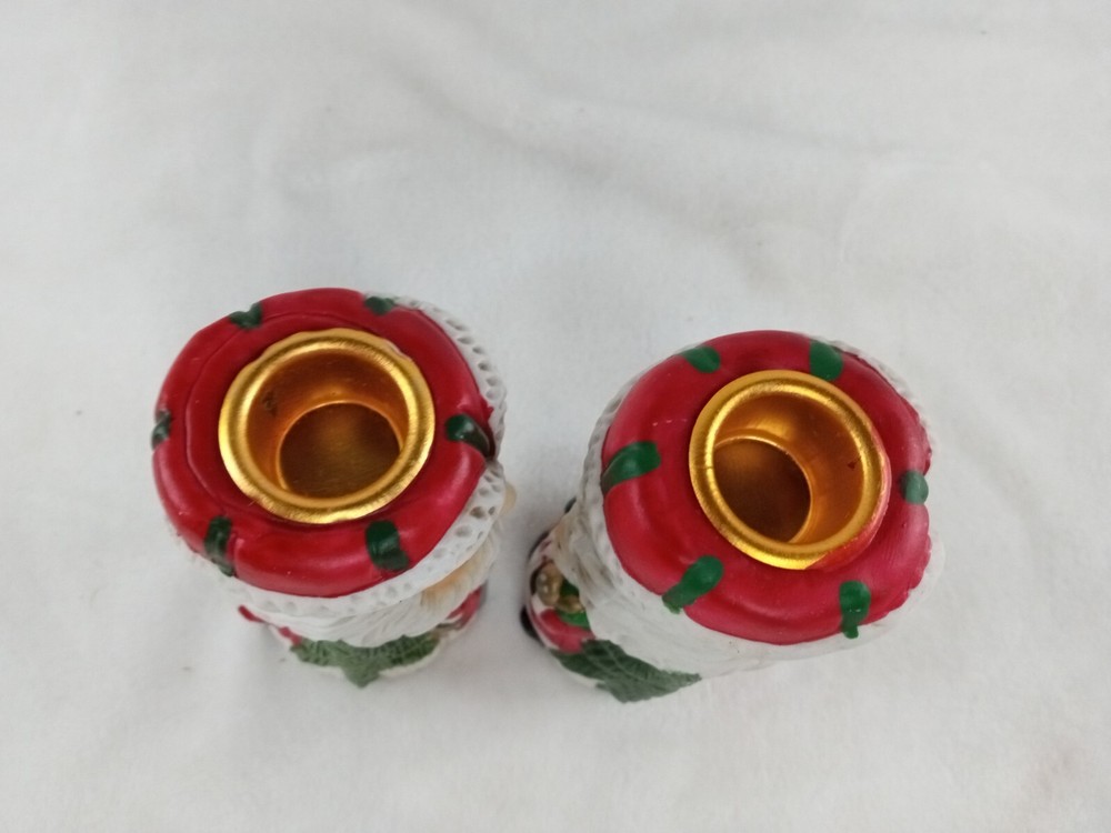 Ceramic Santa Candlestick Holders