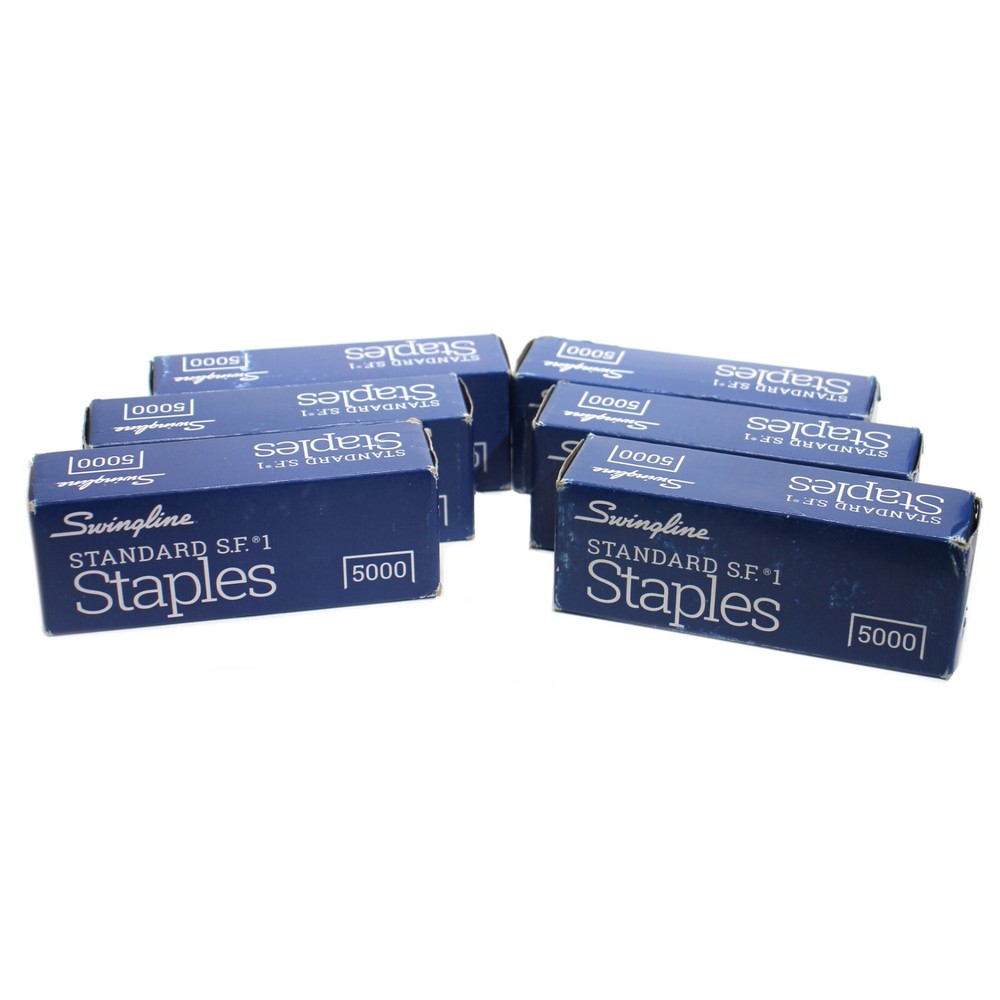 6X Swingline SF-1 Standard Staples Box 5000 pieces Sharp Point