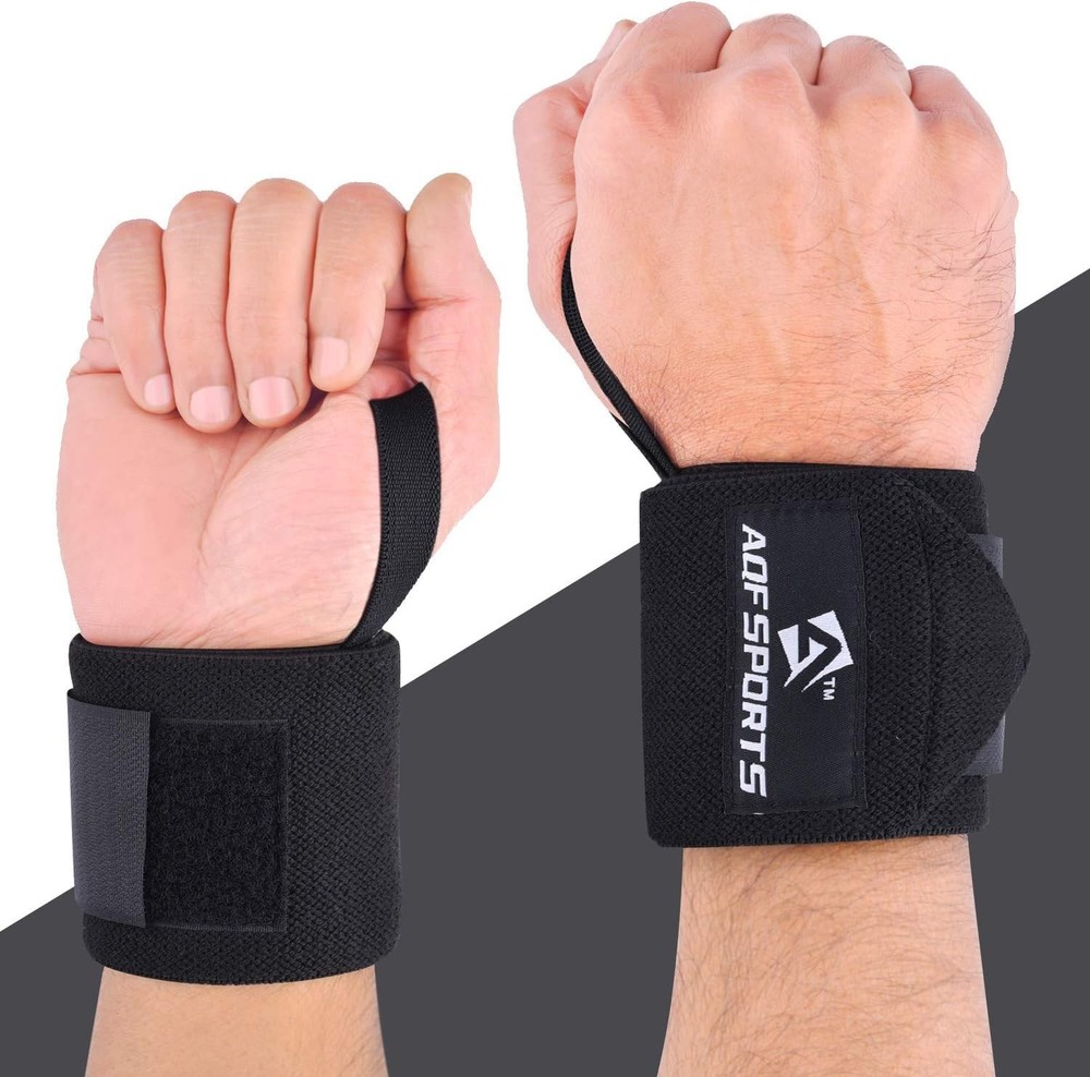 Moisture-Wicking 18" Wrist Support Wraps for Powerlifting & Strength Training