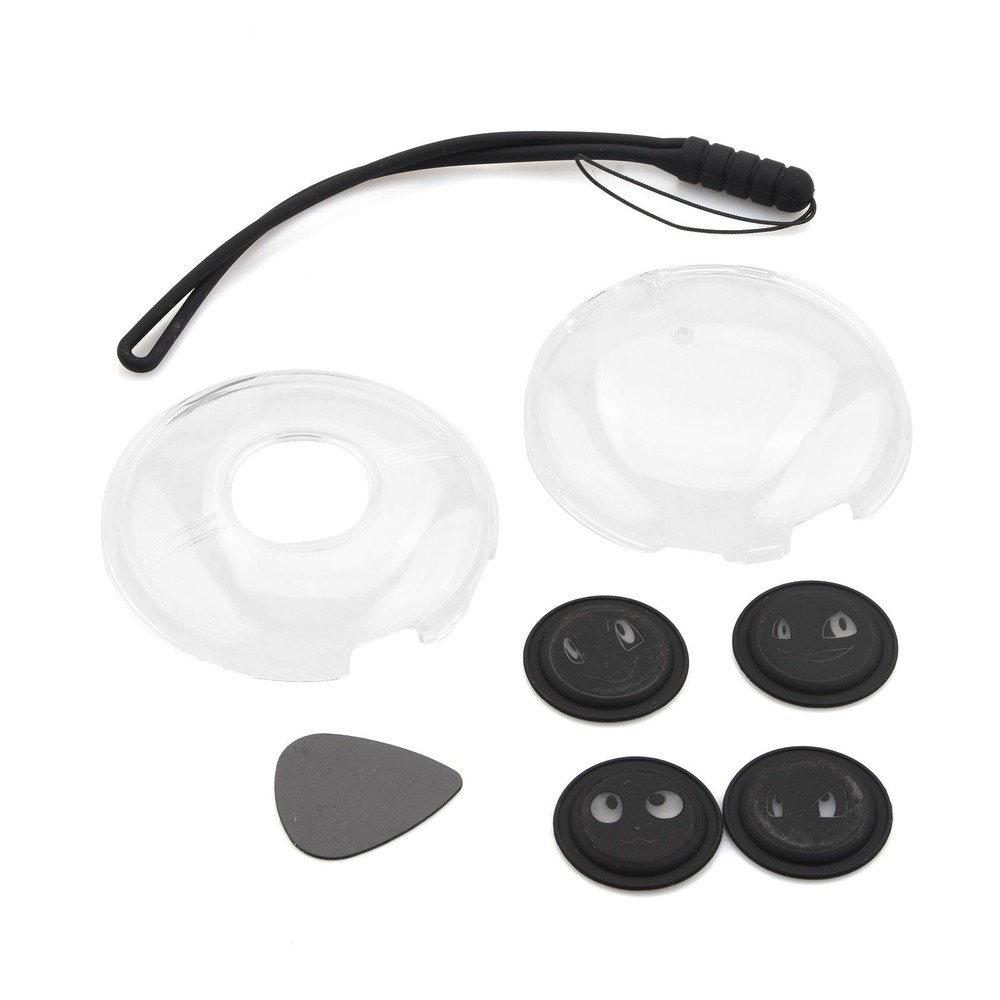 Transparent Protective Case+4 Adhesive Pads+Hand Strap for Pokémon GO Plus+ D