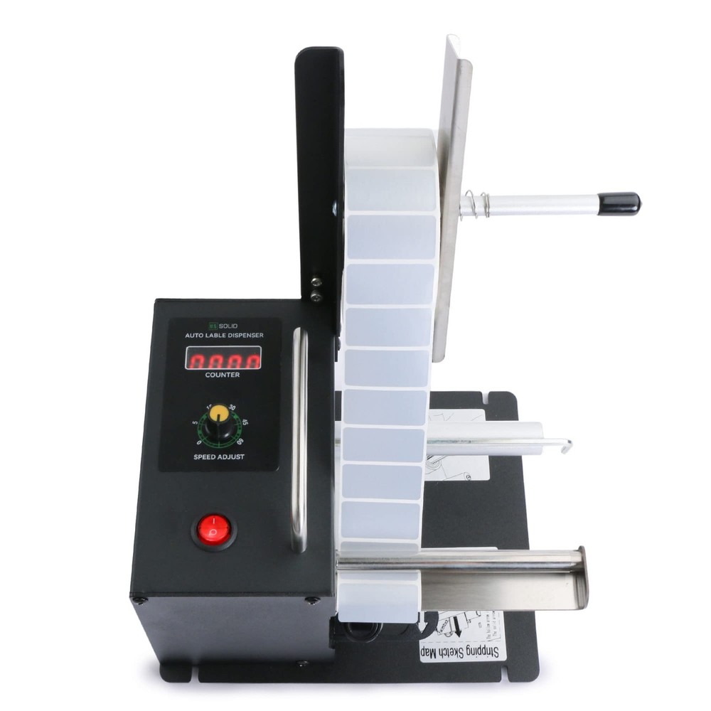 U.S. Solid Automatic Label Dispenser 4.52 in Width Translucent Labels Counter