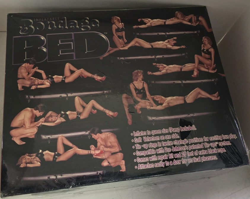 INFLATABLE BONDAGE BED by Doc Johnson (Queen / Black) 2030-01BX