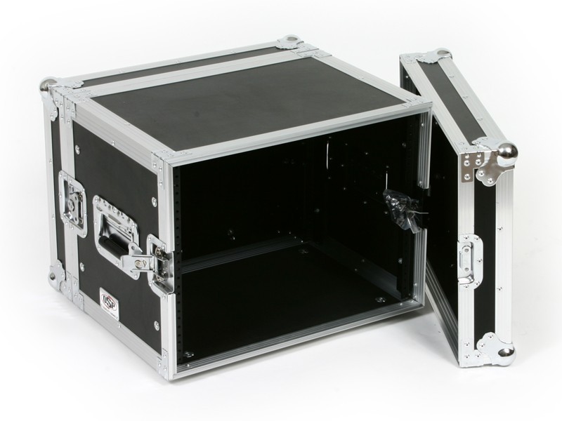 8 SPACE 14" DEEP UNIVERSAL ATA 19" RACK MOUNT EFFECTS AMP FLIGHT ROAD CASE 8U