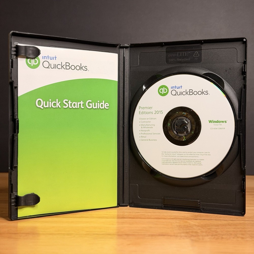 QuickBooks Desktop Premier 2015 Windows Accounting -NO SUBSCRIPTI0N- TESTED