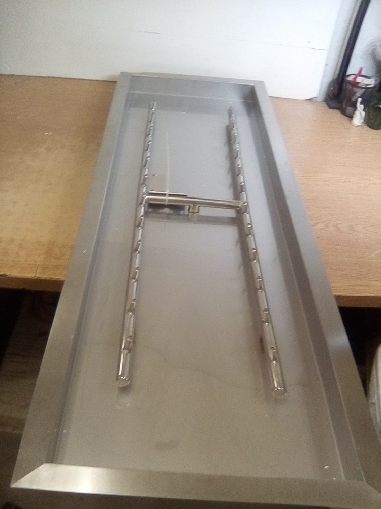 Stanboil 48" X 14" Rectangle Drop-In Fire Pit Pan "READ DESCRIPTION"