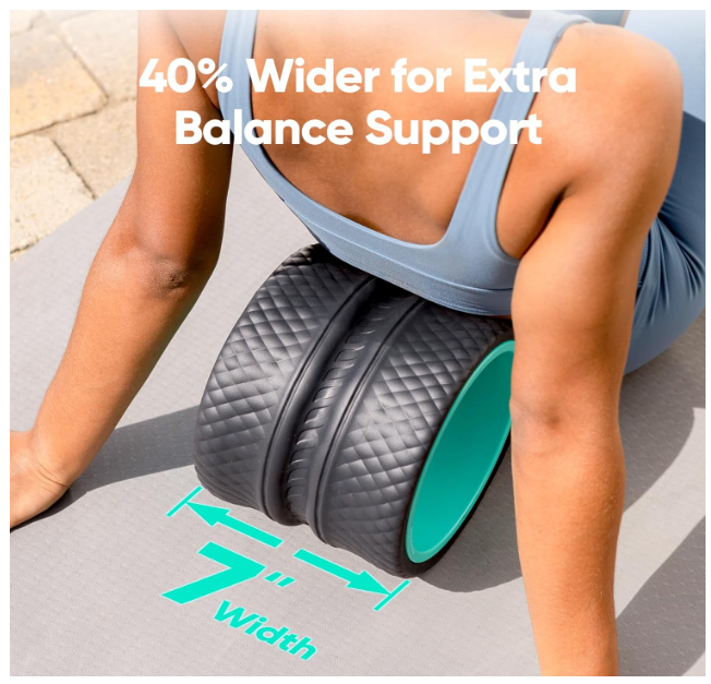 FitBeast Back Roller - 9" Back Wheel for Deep Tissue Massage New