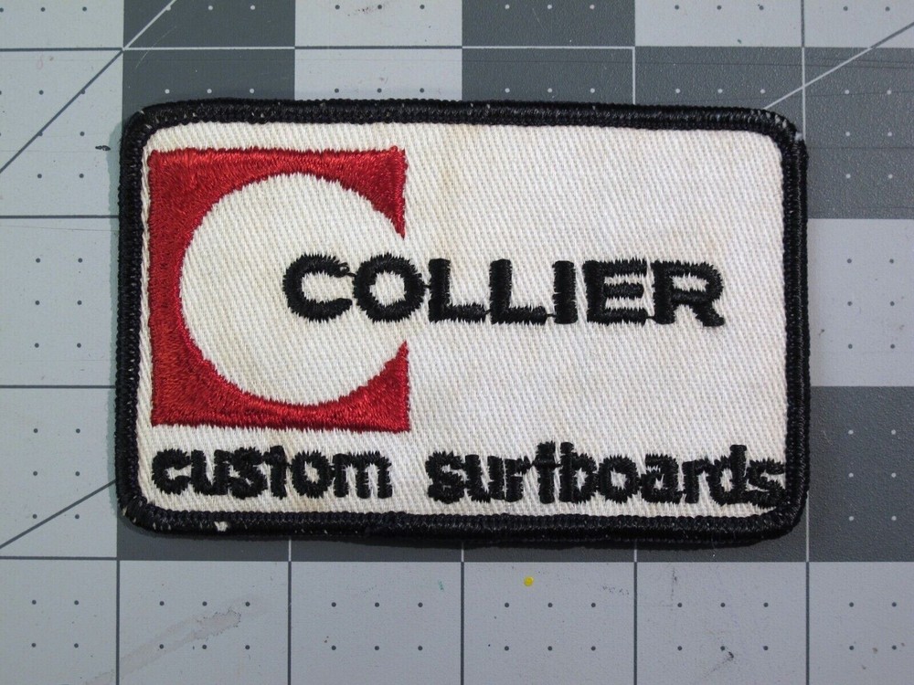 vtg Surfing ephemera - patch Collier Custom Surfboards