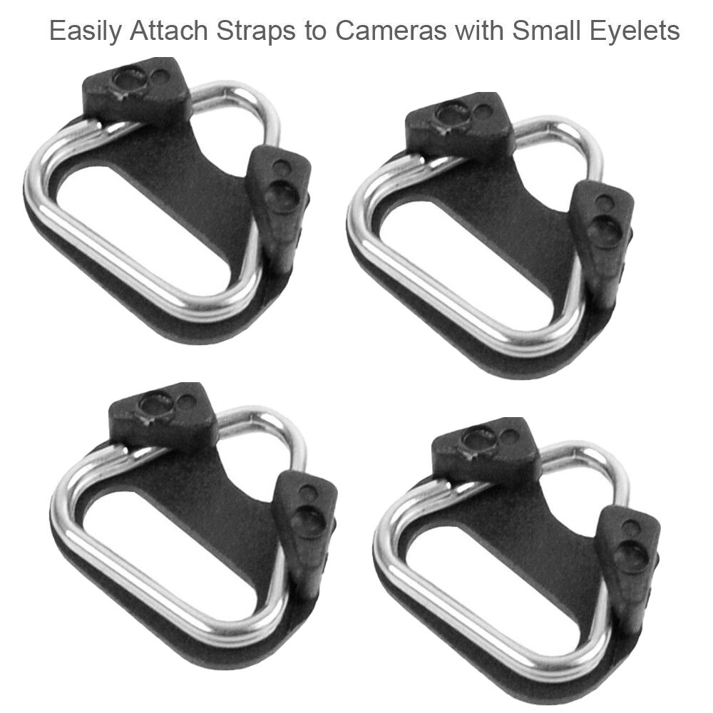 20Pc Camera Strap Triangle Split Ring Adapter + Cap For Fuji Lecia Nikon Canon
