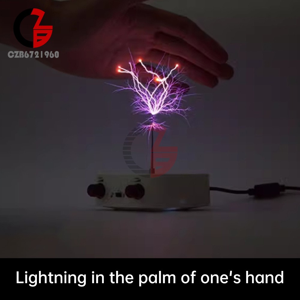 Bluetooth Music Tesla Coil Plasma Loudspeaker Touchable Artificial Lightning DIY