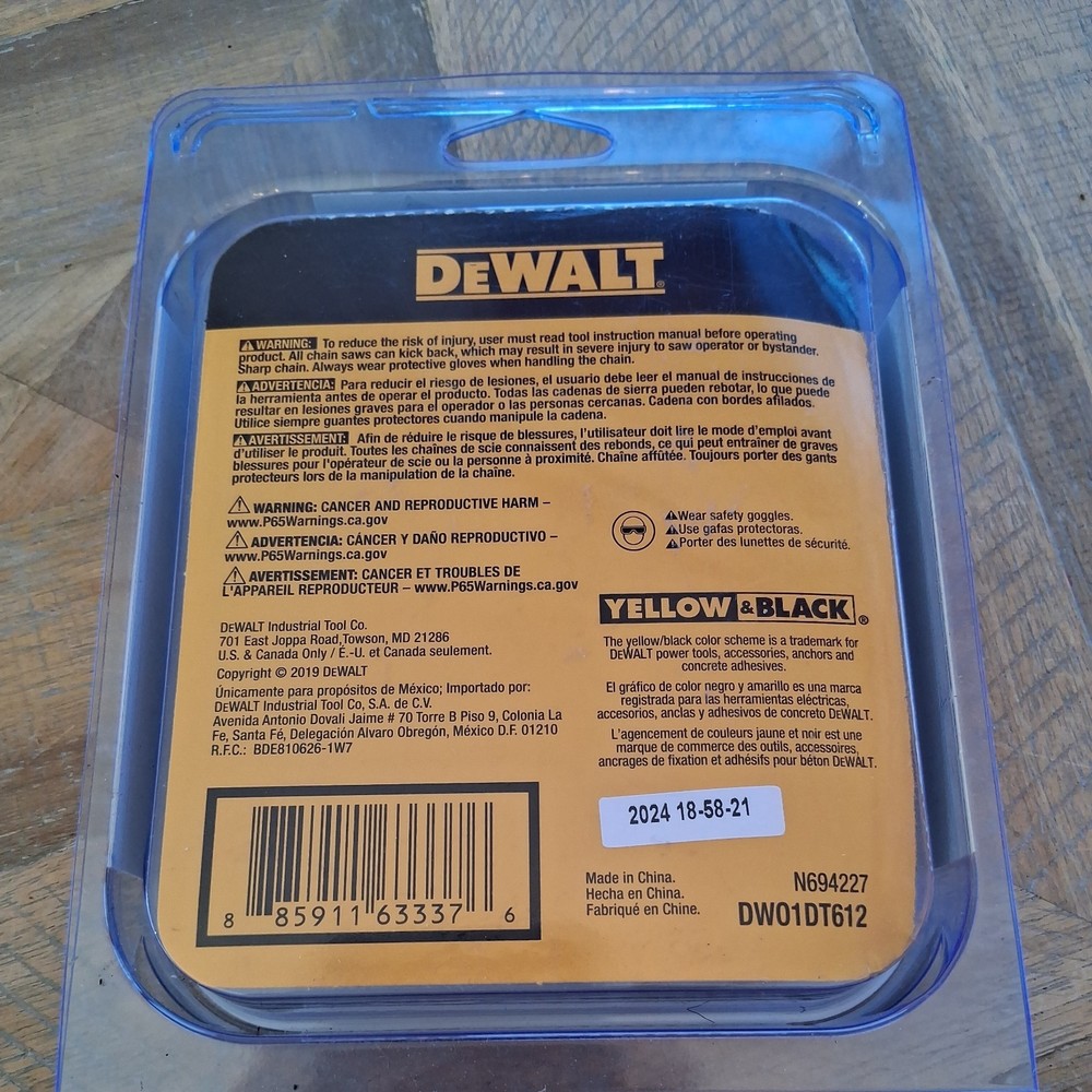 DEWALT DWO1DT612 12" Replacement Chain