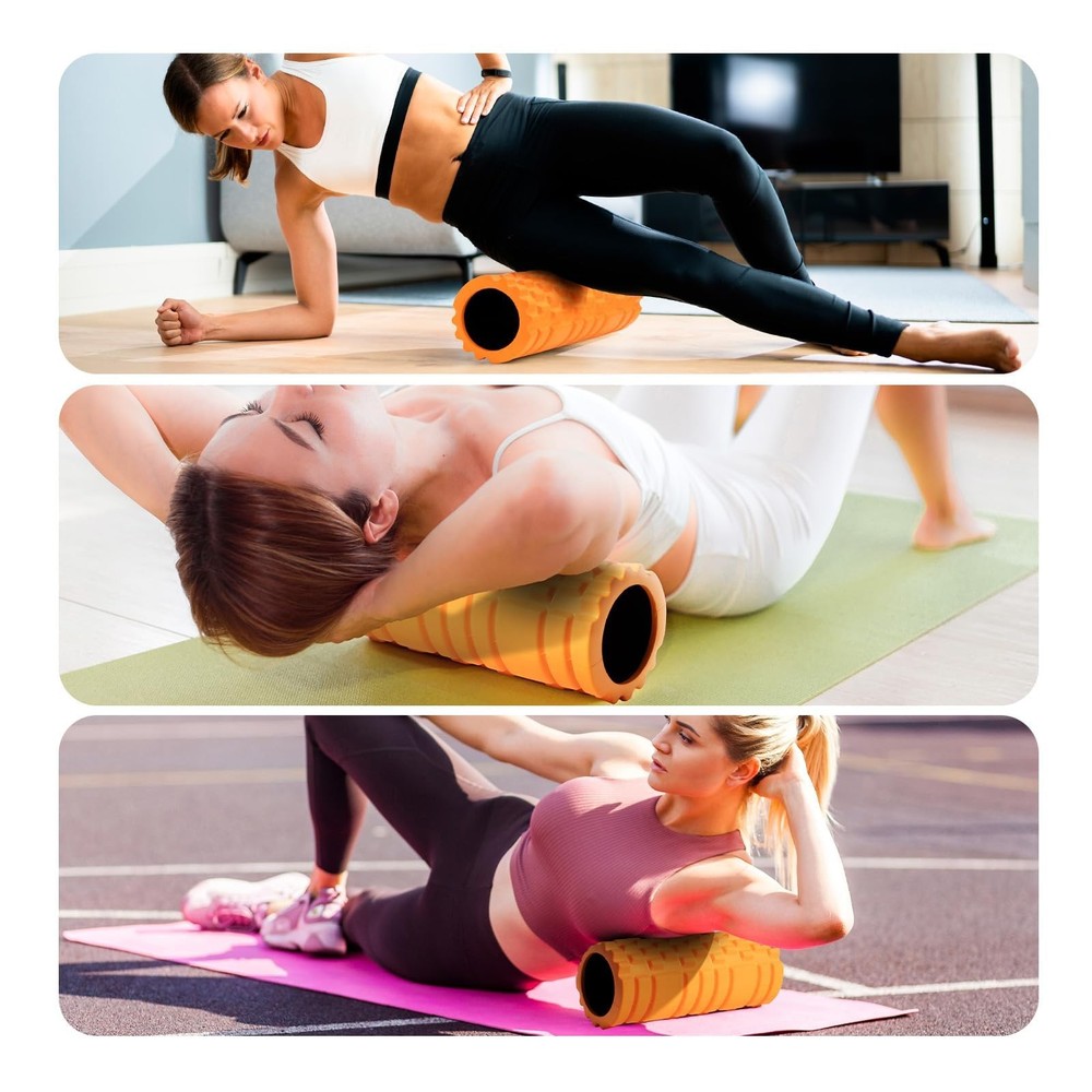 Foam Roller High Density 13" Patented Exercise Roller for Deep Tissue Muscle ...