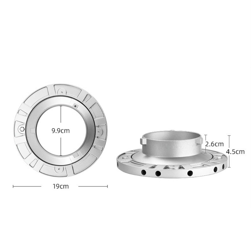 Sturdy Lightweight Bowen Mount for Flash Frequent Light Modifications