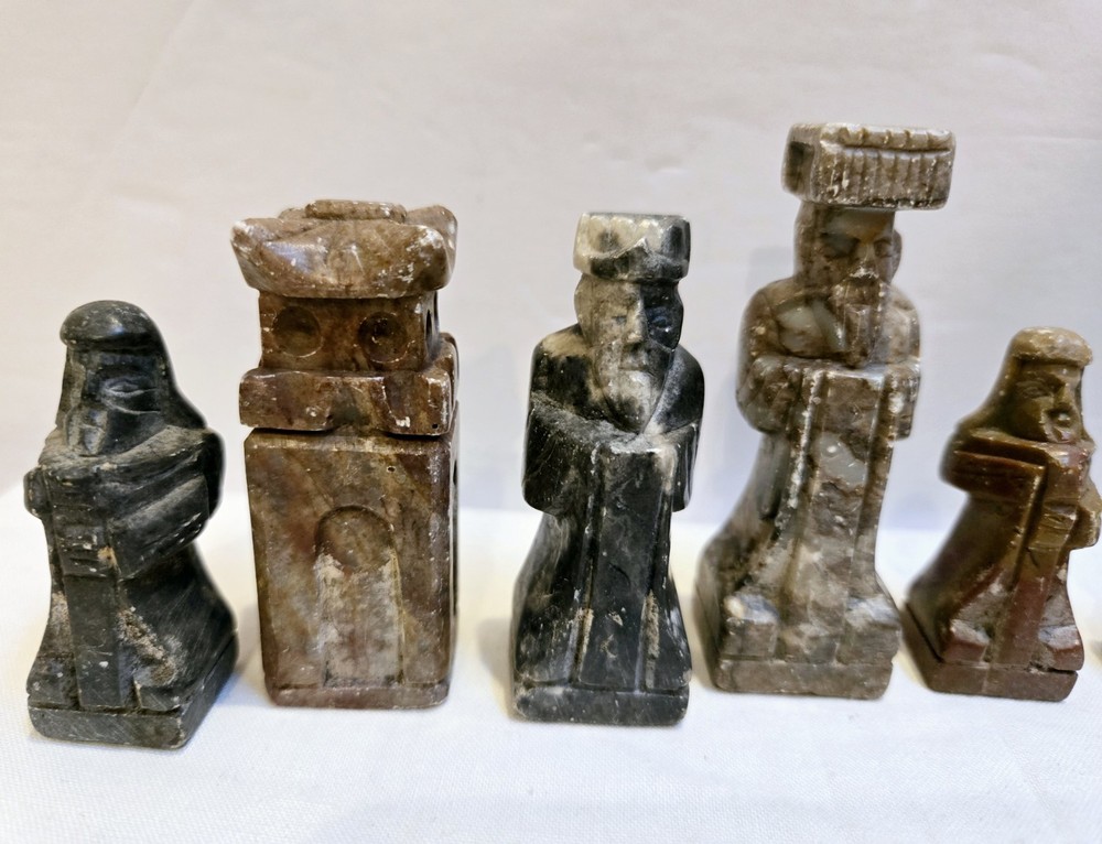 Soapstone Chess Pieces - 8 Mixed Pieces *READ DESCRIPTION*