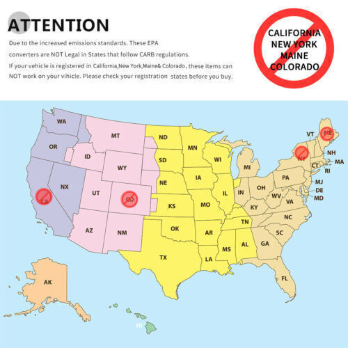 For Chevy Silverado 1500 1999-2006 Y Pipe Catalytic Converter EPA Approved OBDII