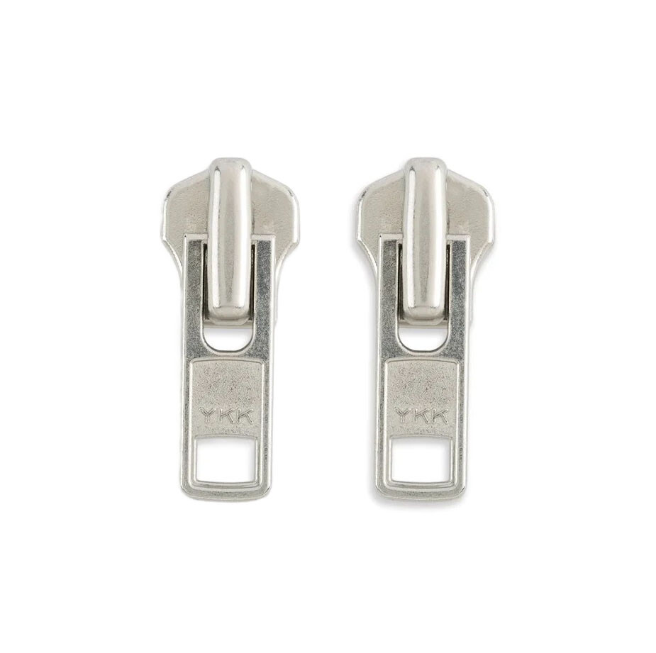 YKK® ORIGINAL SLIDERS #8 Automatic lock Metal Jacket Zipper Pulls - 2/Pac