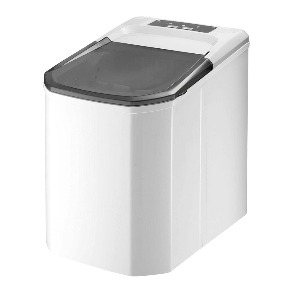 33LBS/24Hrs Countertop Ice Maker Machine Handle 9 Cubes Ready 6 Mins Self-clean