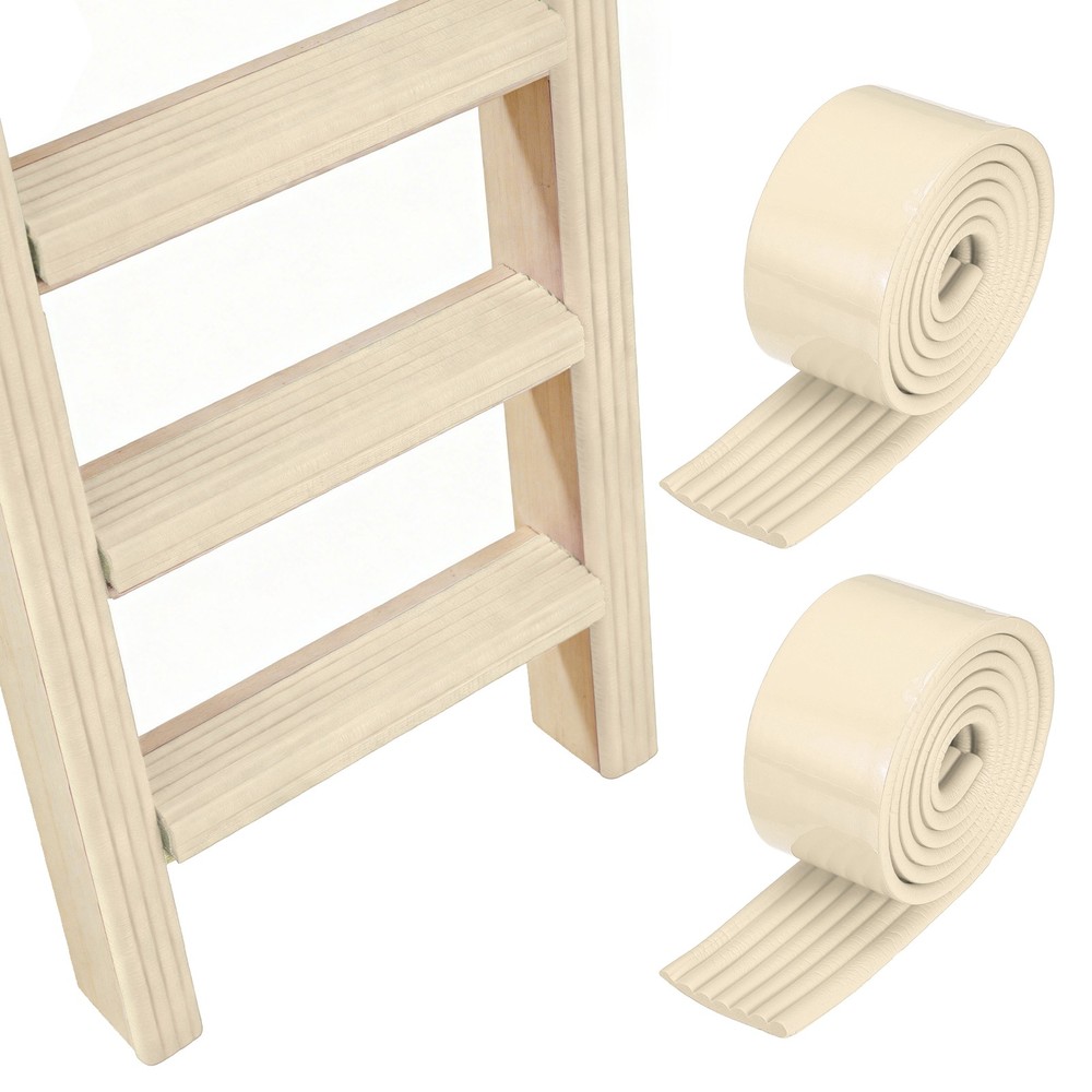 Bunk Bed Ladder Pad, (2m/6.5 Ft, Beige)(2 Pcs), Bunk Bed Step Foam Padding