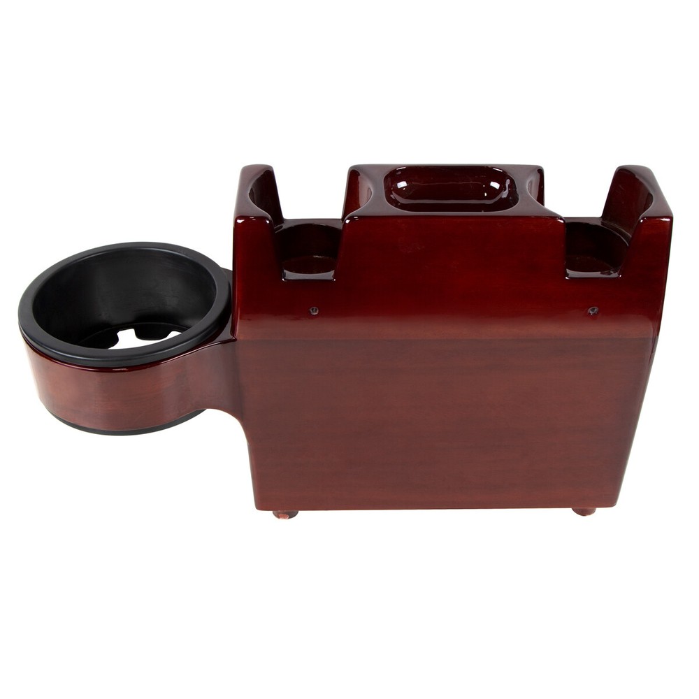 Hand Crafted Solid Wood Center Console w/ Cup Holder for Peterbilt, Kenworth, FL