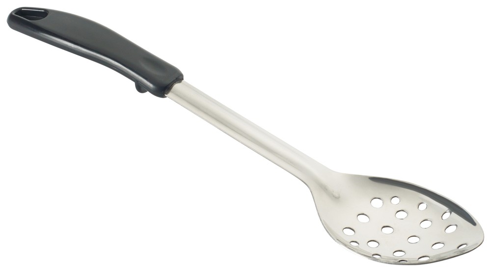 13" Perf Basting Spoon, Stop Hook Plastic Hdl, S/S (12 Each)