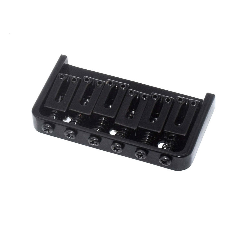 KD By AxLabs 6-String Hardtail Bridge - 3-Screw Mount - Black
