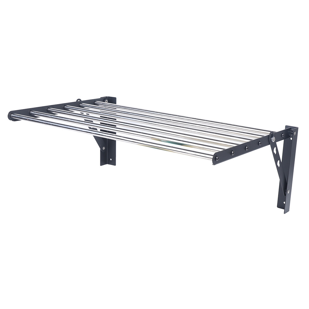 Wall Mount Drying Rack Retractable Folding Dryer Hanger Laundry Clothes Rack