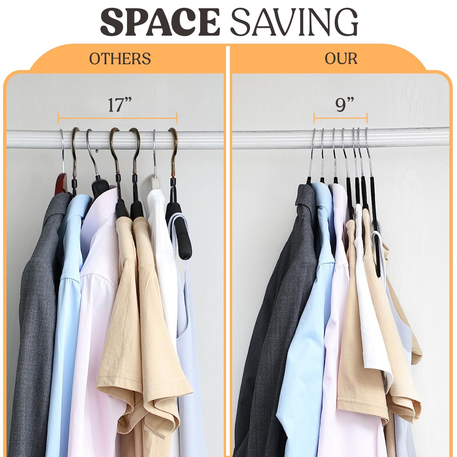 30/50 Pack Velvet Cloth Hangers Premium Lightweight Space Sever Non Slip Hanger