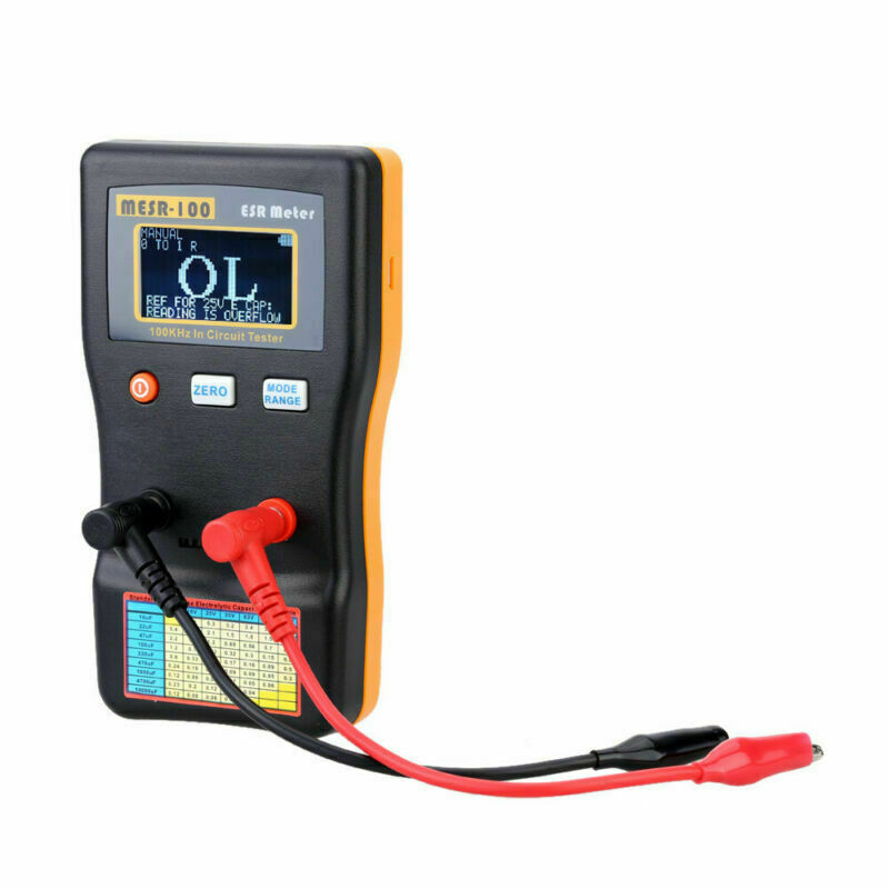 V2 ESR/LOW Ohm In Circuit tester Capacitor meter Capacitance with SMD Clip Probe