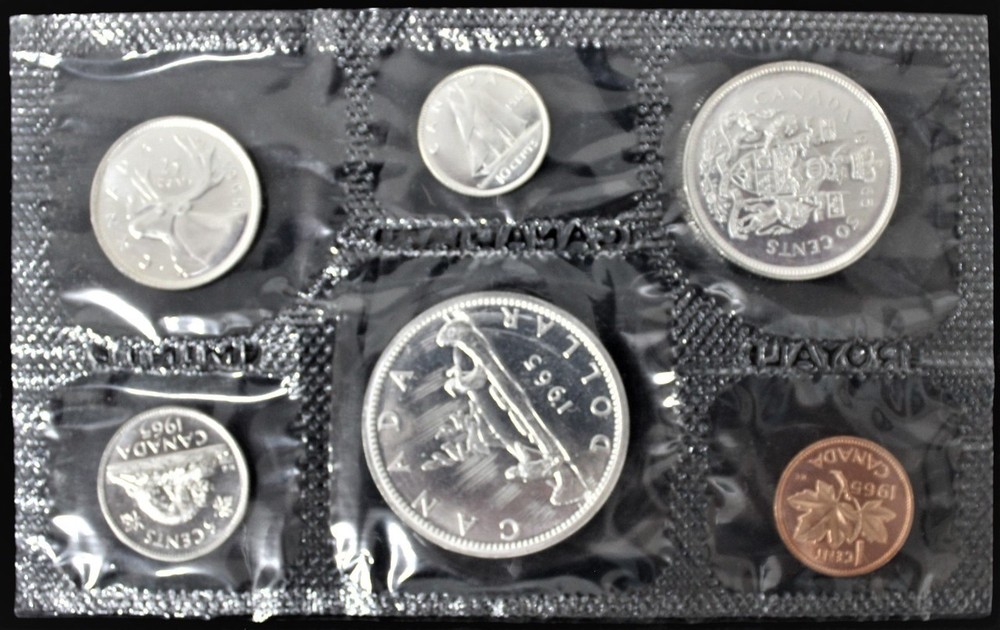 1965 CANADA SILVER PROOF LIKE SET in OGP - 1.1 oz. SILVER