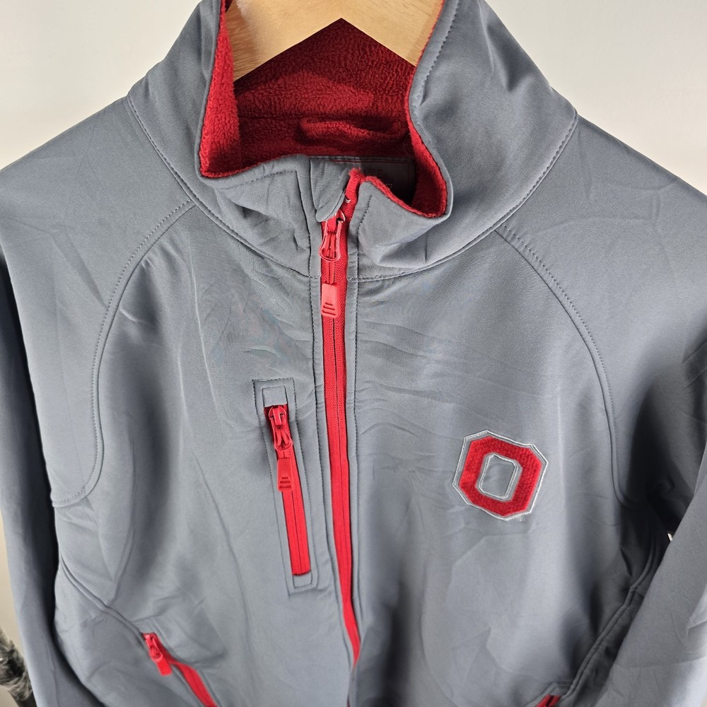 Ohio State Buckeye Varsity Apparel Soft shell Fleece Lined Jacket Large