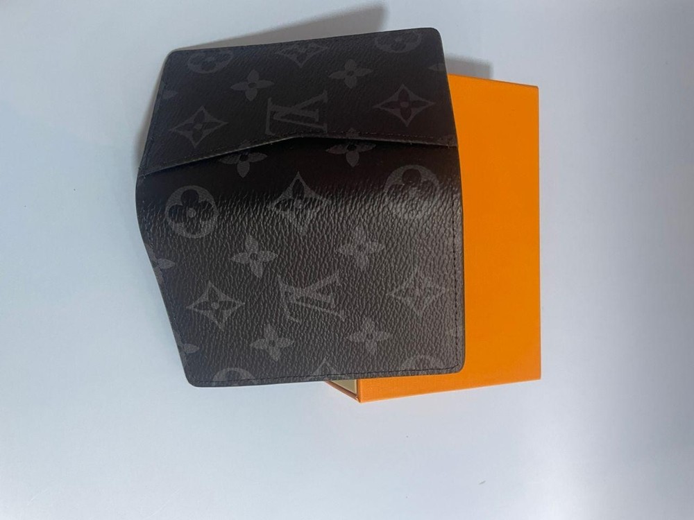 LV Louis Vuitton Pocket Organizer Monogram Eclipse Black