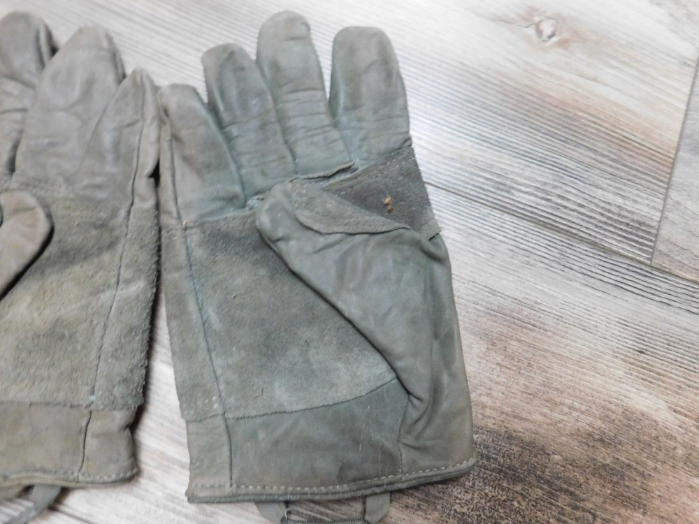 US ARMY COW HIDE LIGHT DUTY UTILITY GLOVES SIZE LARGE