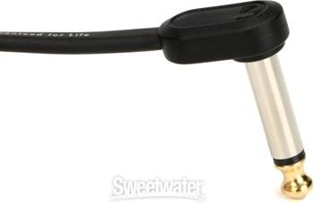 D'Addario PWFPRR202 TS Right Angle to Right Angle Flat Patch Cable - 2-inch
