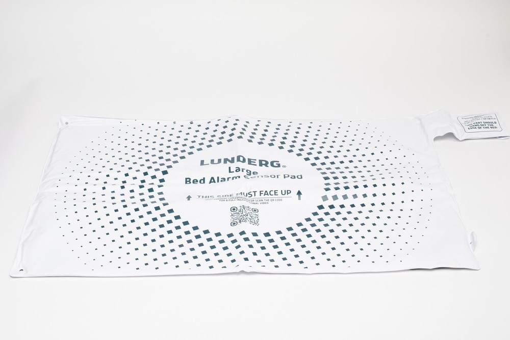 Lunderg Large Bed Alarm System 20x30 Wireless Sensor Pad Volume Control White