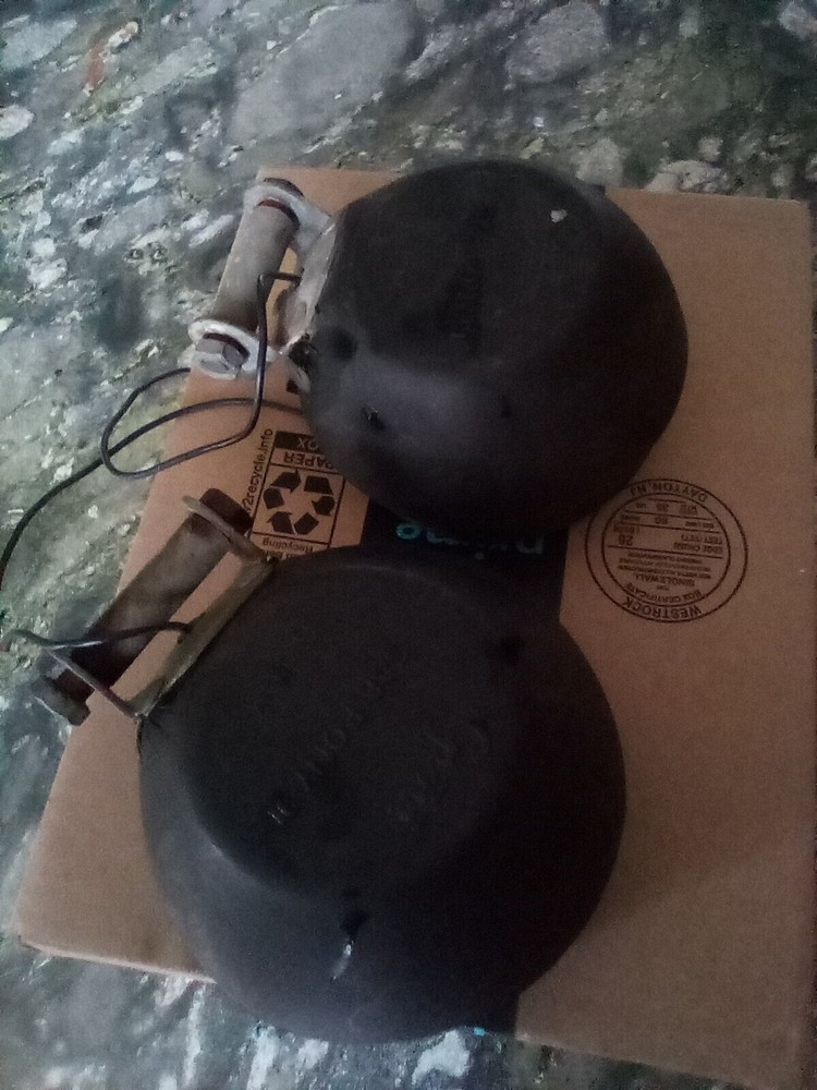 2 Vintage GROTE 6493 Tractor Headlights