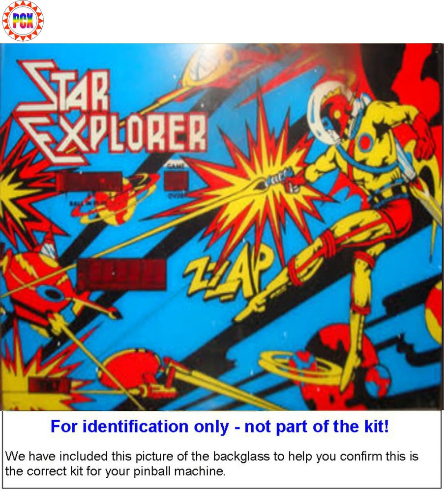 1977 Phillips Star Explorer Pinball Machine Rubber Ring Kit